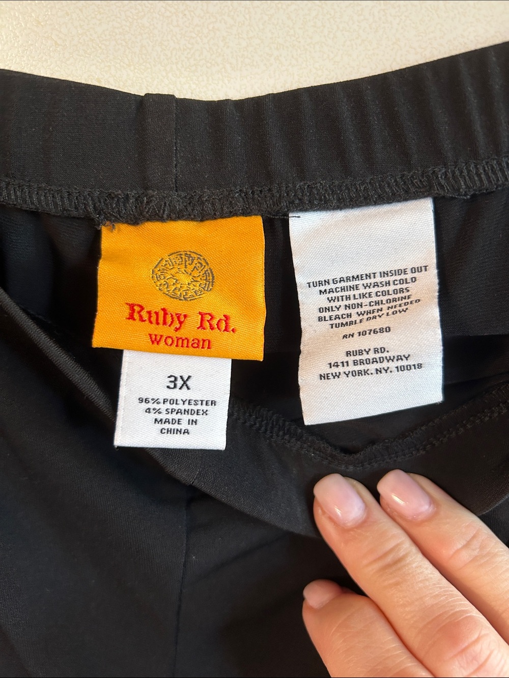 Ruby Rd. Black Wide-Leg Pull-On Pants - Picture 2 of 6
